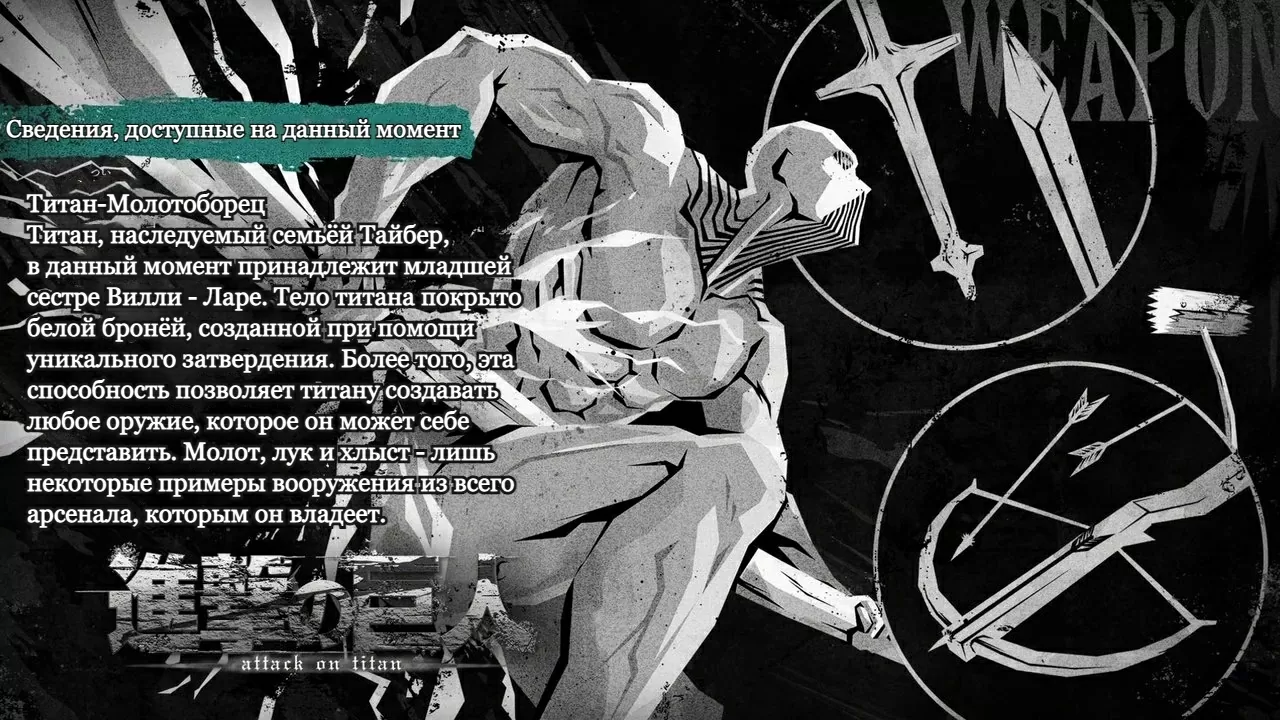 Атака Титанов: сведения к 4 сезону 6 серииТитан Молот Войны